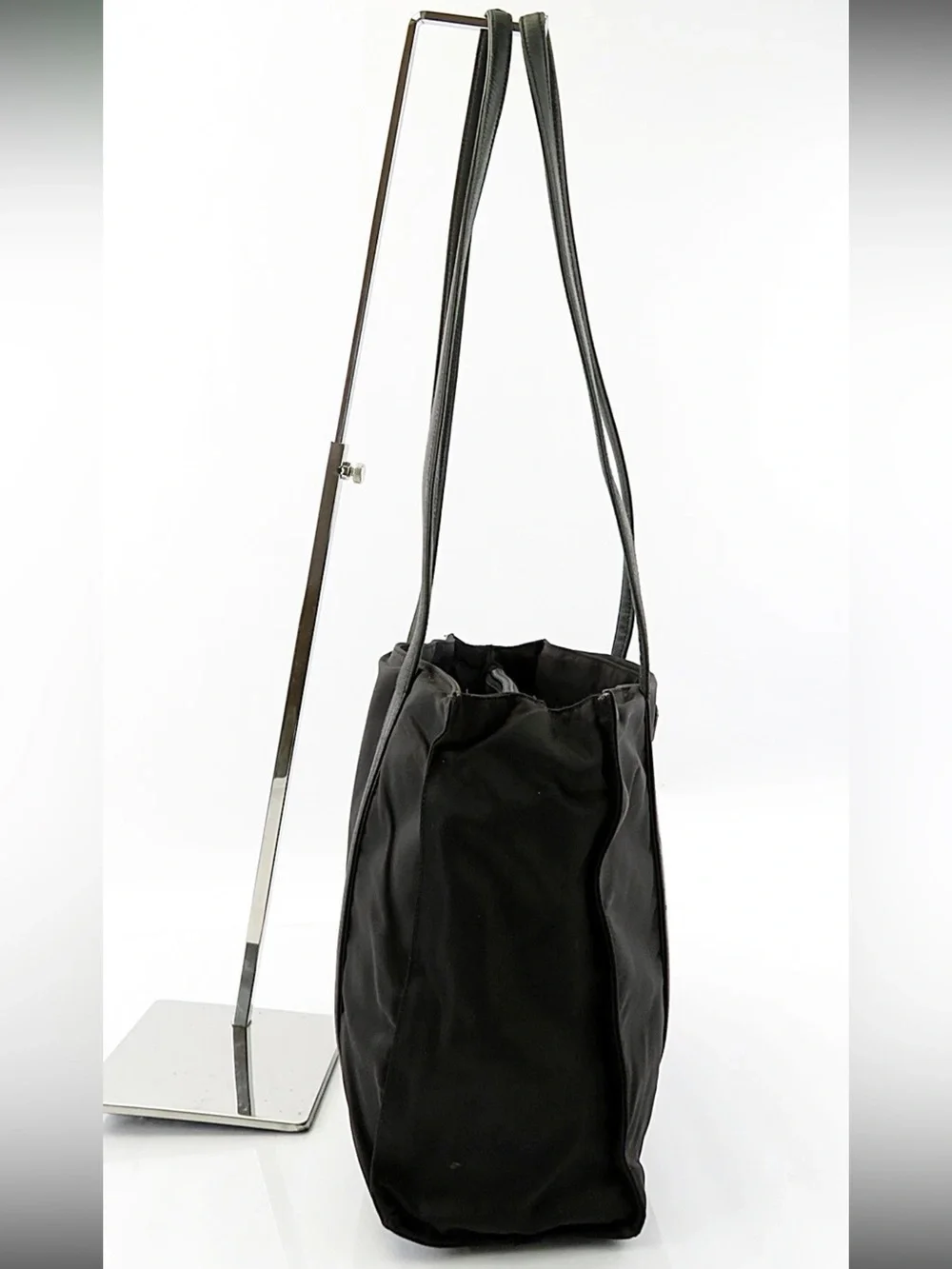 Prada Black Nylon Double-Handle Tote